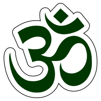 Hinduism Sticker (Dark Green)